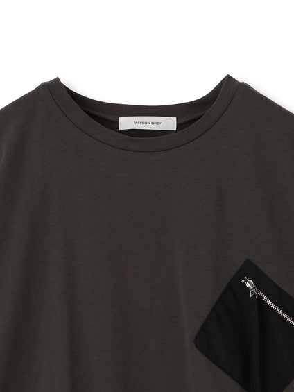 【WEB限定】配色ポケットTシャツ≪洗濯機で洗える≫