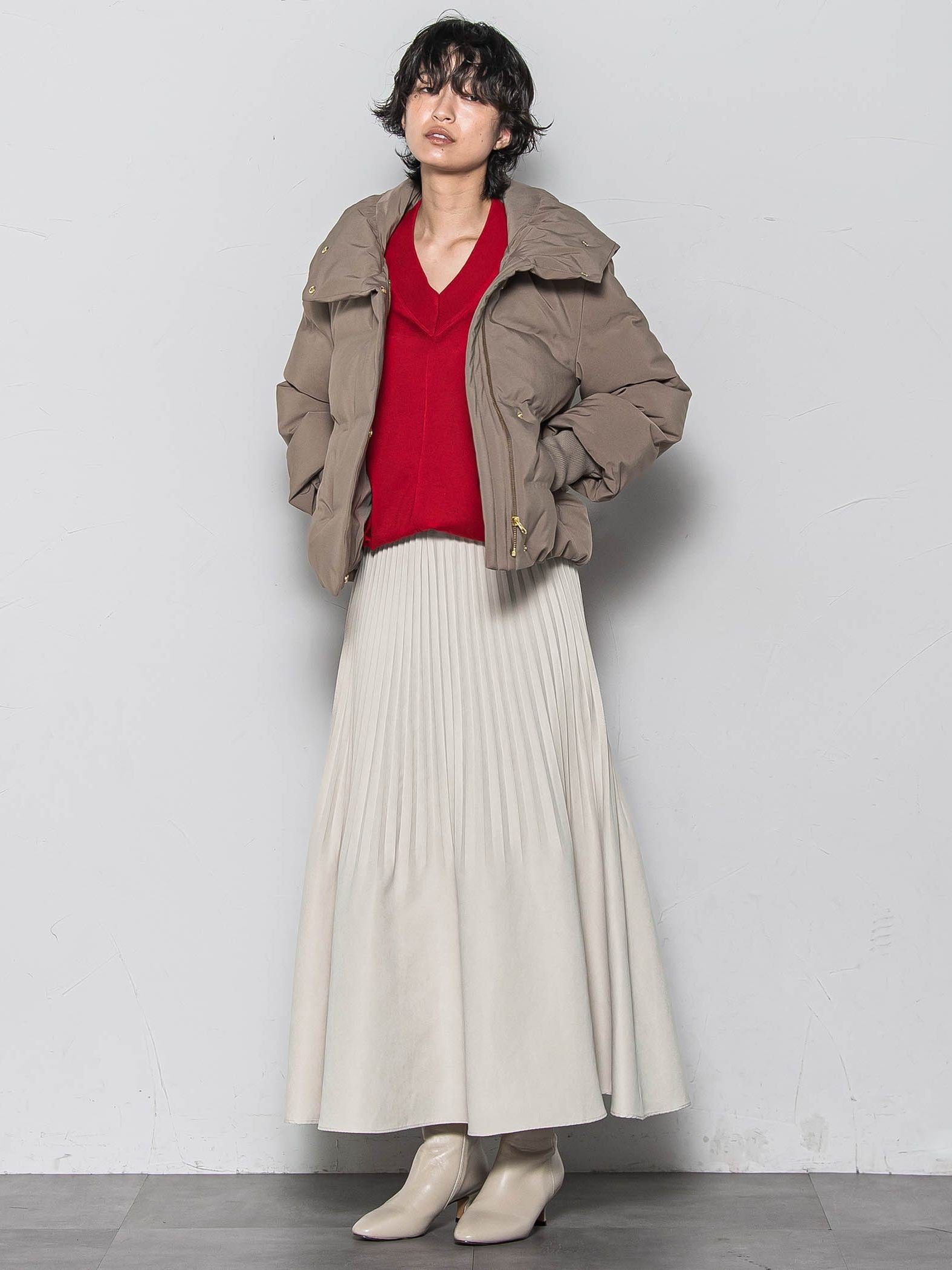 Vネックコクーンニットプルオーバー≪手洗い可能≫