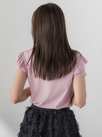 【WEB限定】ショルダーフリルカットソー