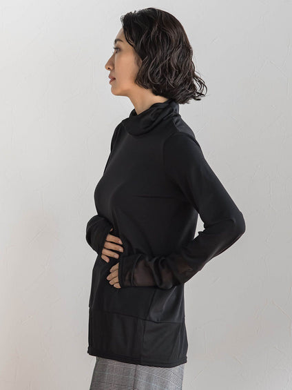 シアー切り替えカットソー