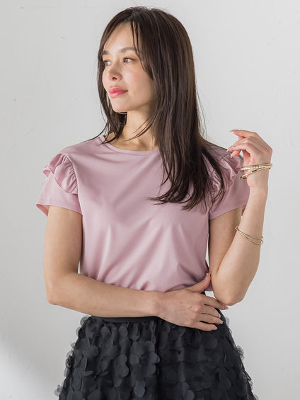 【WEB限定】ショルダーフリルカットソー