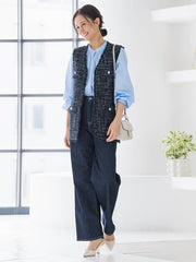 LUSTROツイードジレ