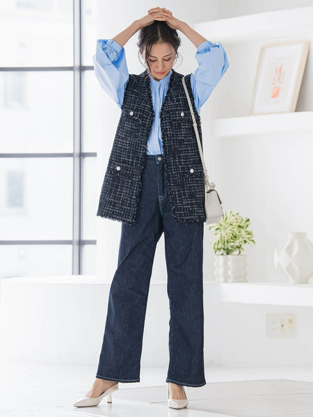 LUSTROツイードジレ