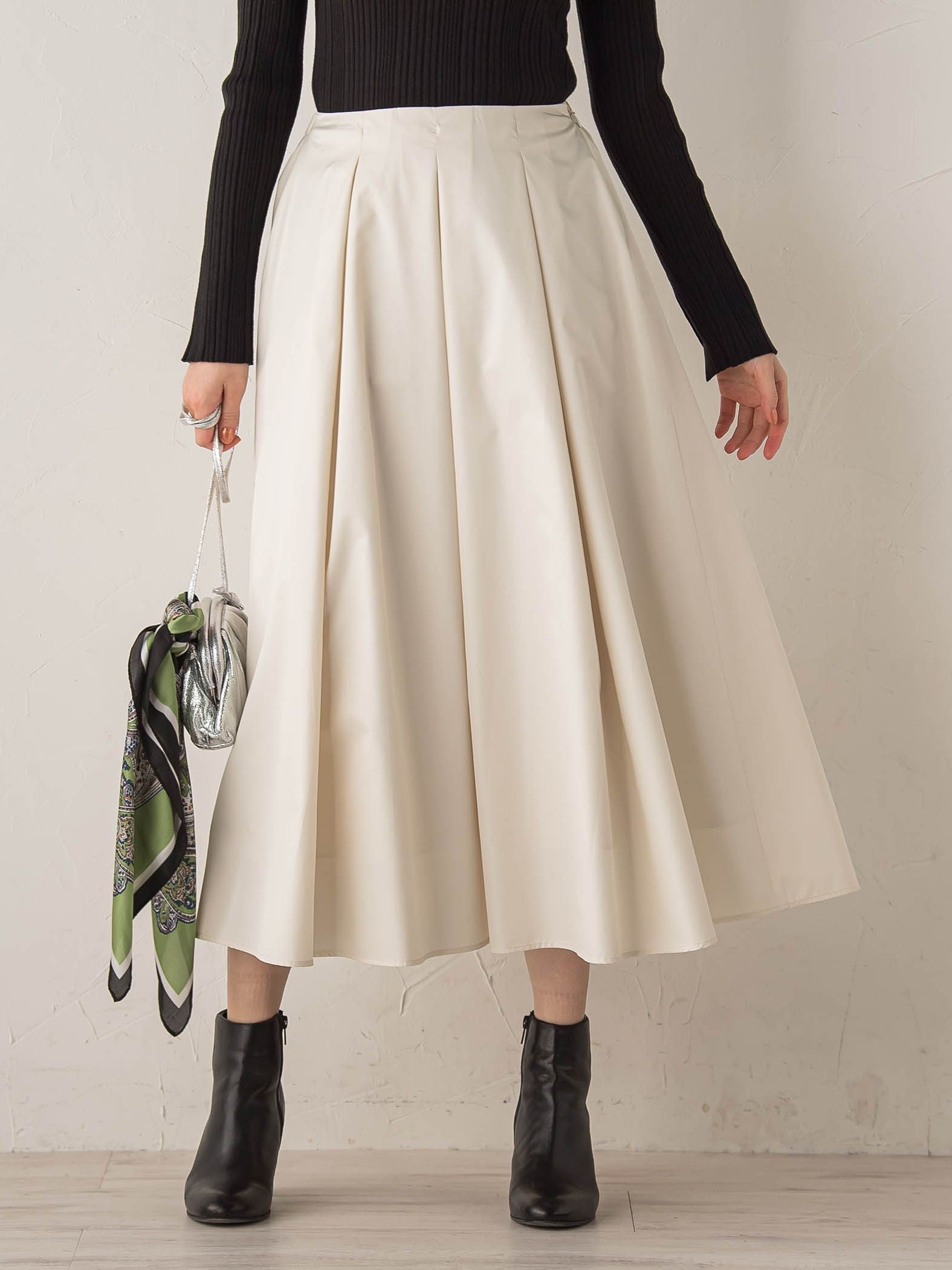 タフタタックスカート≪洗濯機で洗える≫