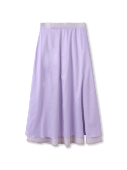 ウールブレンドストレッチフレアスカート≪セットアップ対応/手洗い可能≫