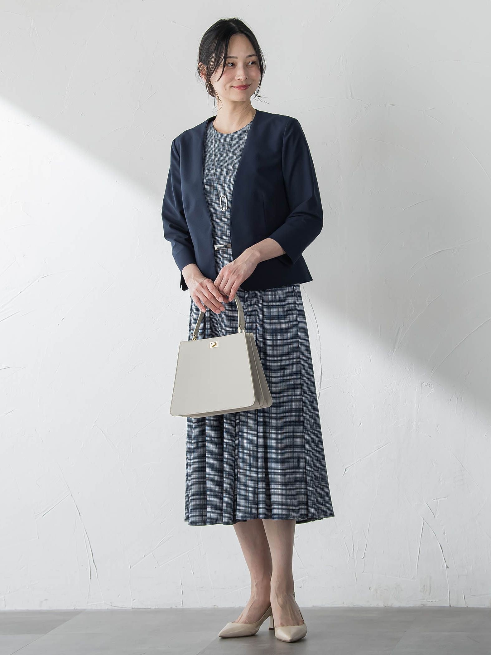 ジャージーノーカラージャケット