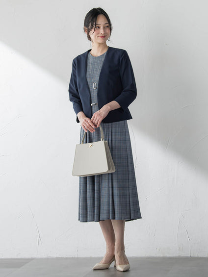 ジャージーノーカラージャケット