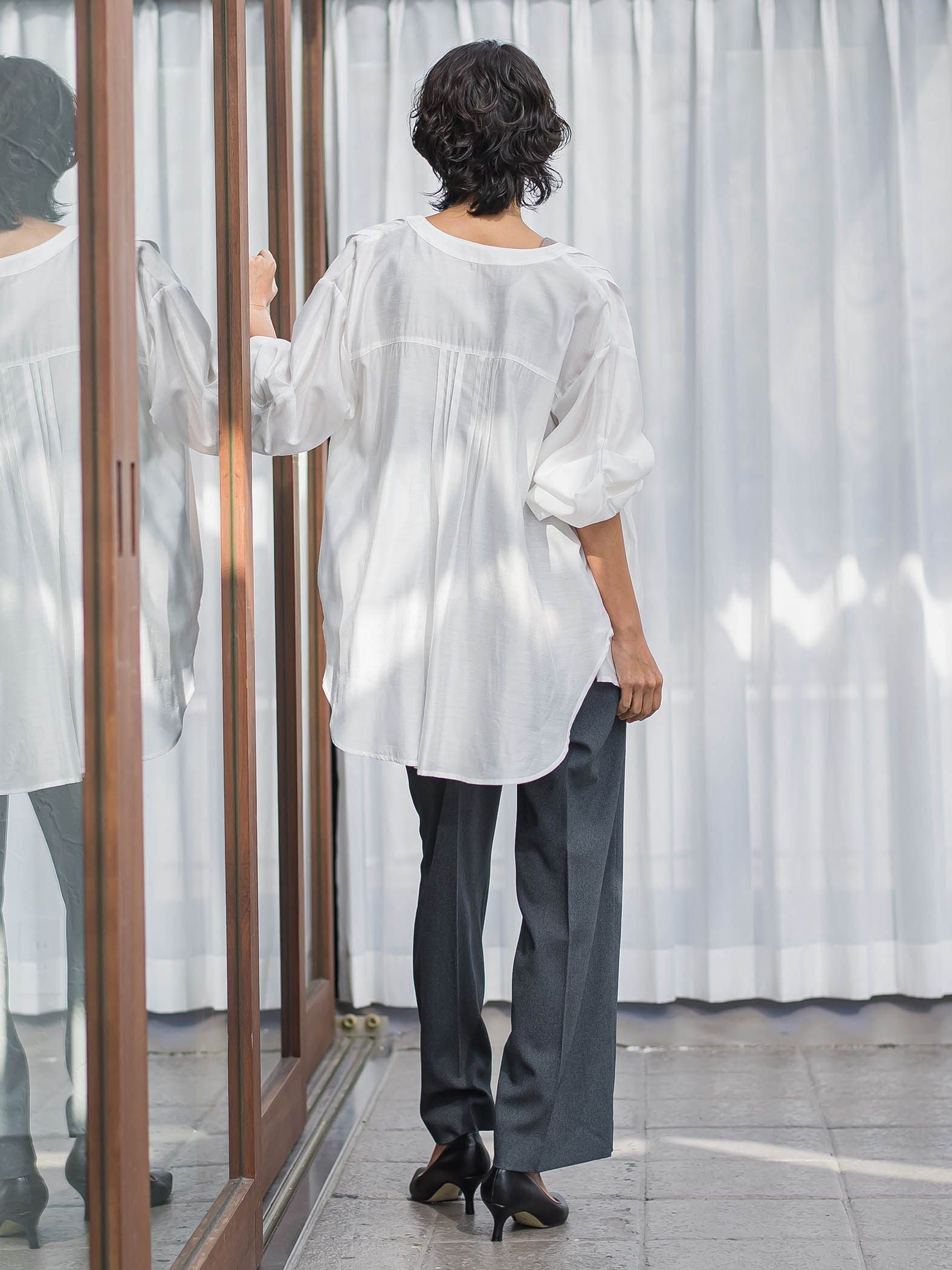 【WEB限定】シルキーローンブラウス