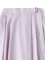 ウールブレンドストレッチフレアスカート≪セットアップ対応/手洗い可能≫