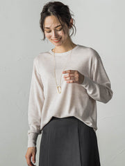 【WEB限定サイズあり】【洗えるニット】Brisbaneクルーネックプルオーバー