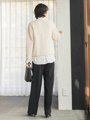 ツイードカーディガン