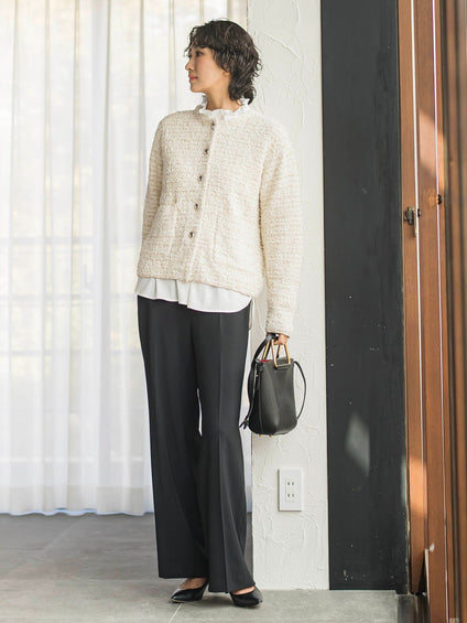 ツイードカーディガン