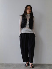 Bicolor curve pants【日本製】≪手洗い可能≫