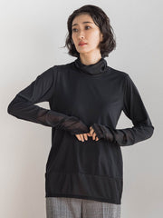 シアー切り替えカットソー