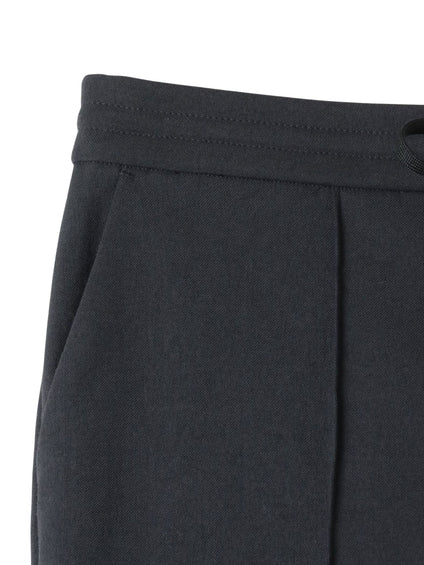 【WEB限定】シェルタリングワイドパンツ≪洗濯機で洗える≫