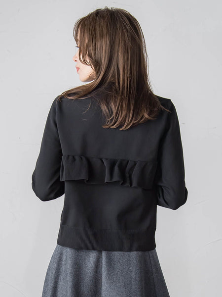 【WEB限定】フリルクルーカーディガン