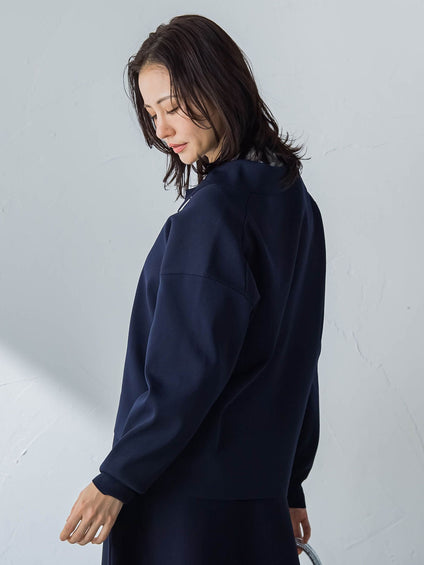 襟付きスキッパーニットプルオーバー