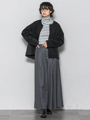 【WEB限定】タートルネックボーダーニットプルオーバー≪手洗い可能≫