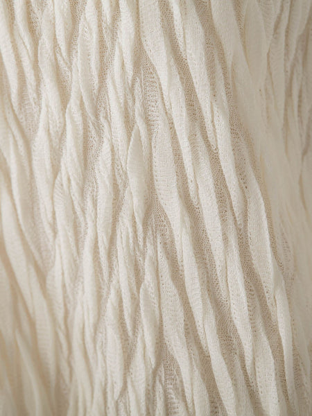 【WEB限定】フリルジャガードクルーネックプルオーバー