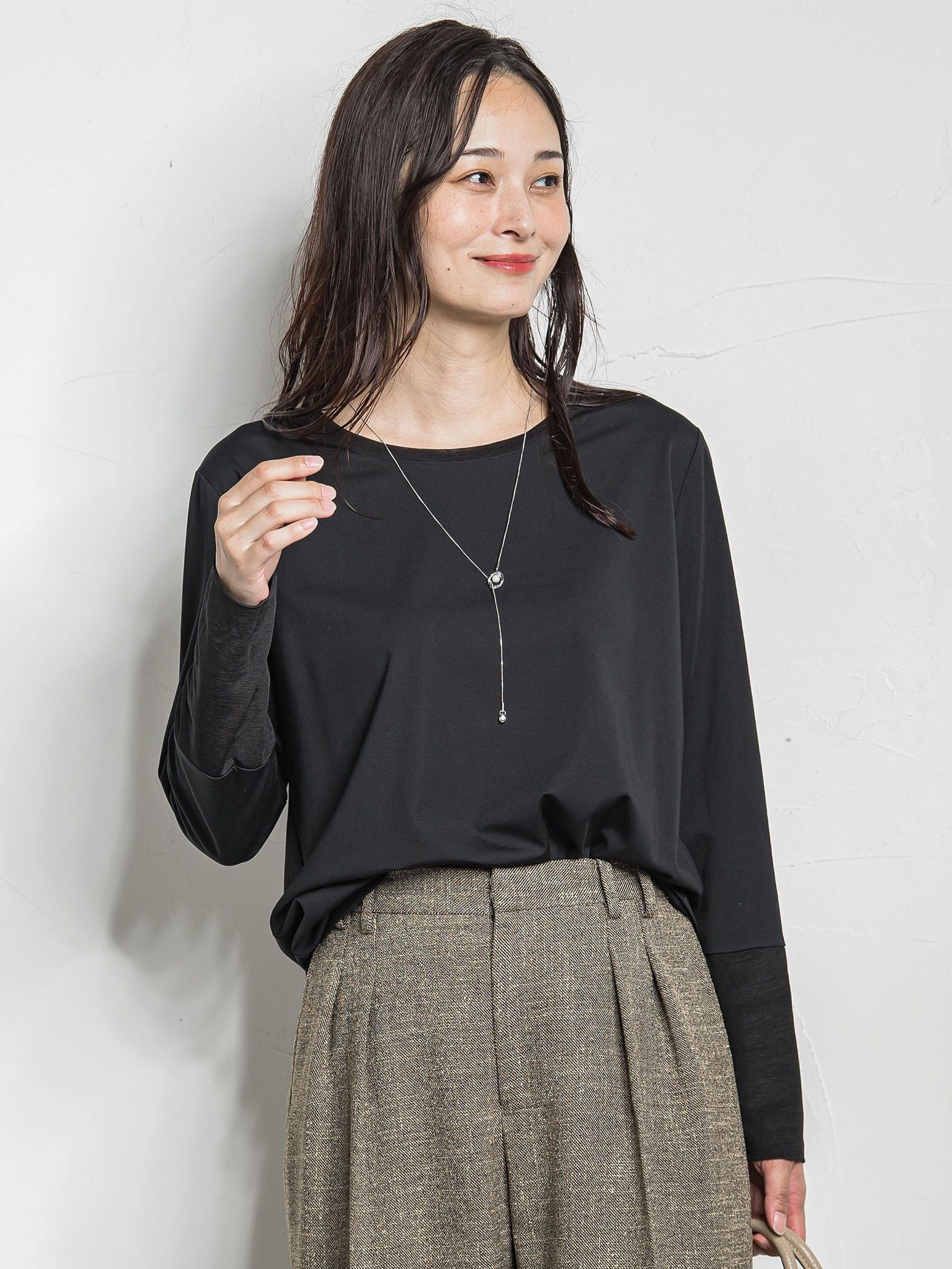 マシュマロポンチカットソー≪洗える/シワになりにくい≫