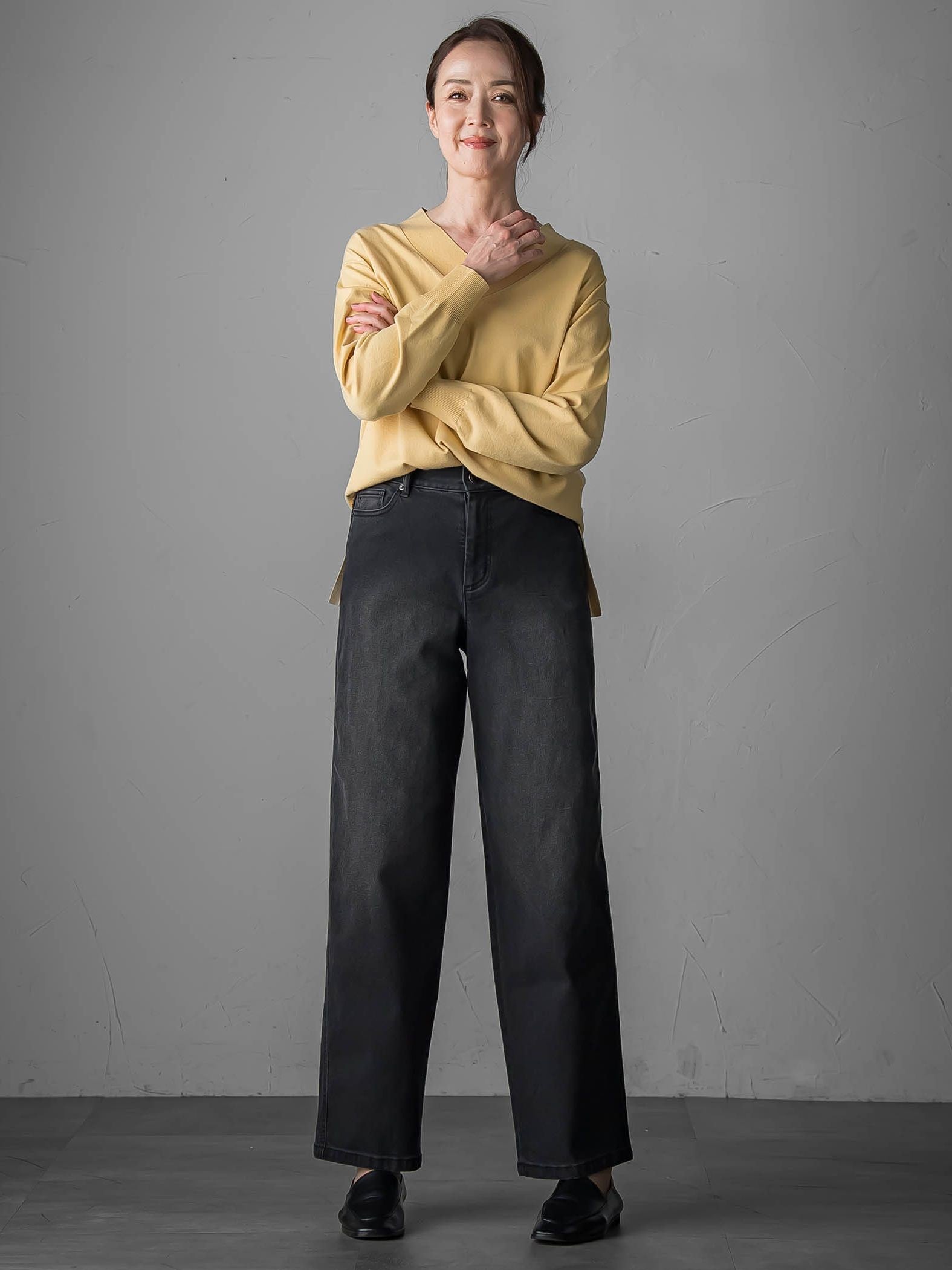 ”暖かさも洒落感も”裏起毛デニム