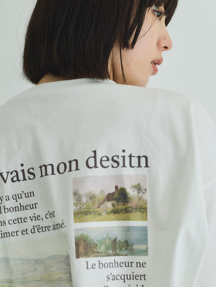 バックプリントオーバーサイズTシャツ≪手洗い可能≫