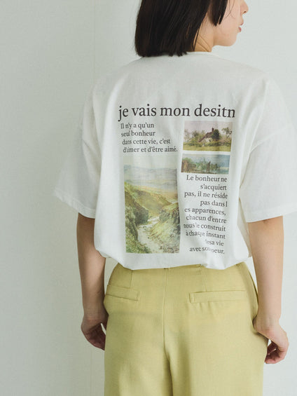 バックプリントオーバーサイズTシャツ≪手洗い可能≫