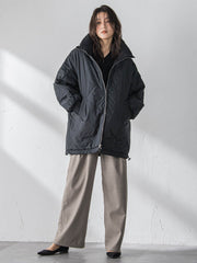 中綿リバーシブルコート≪手洗い可能≫