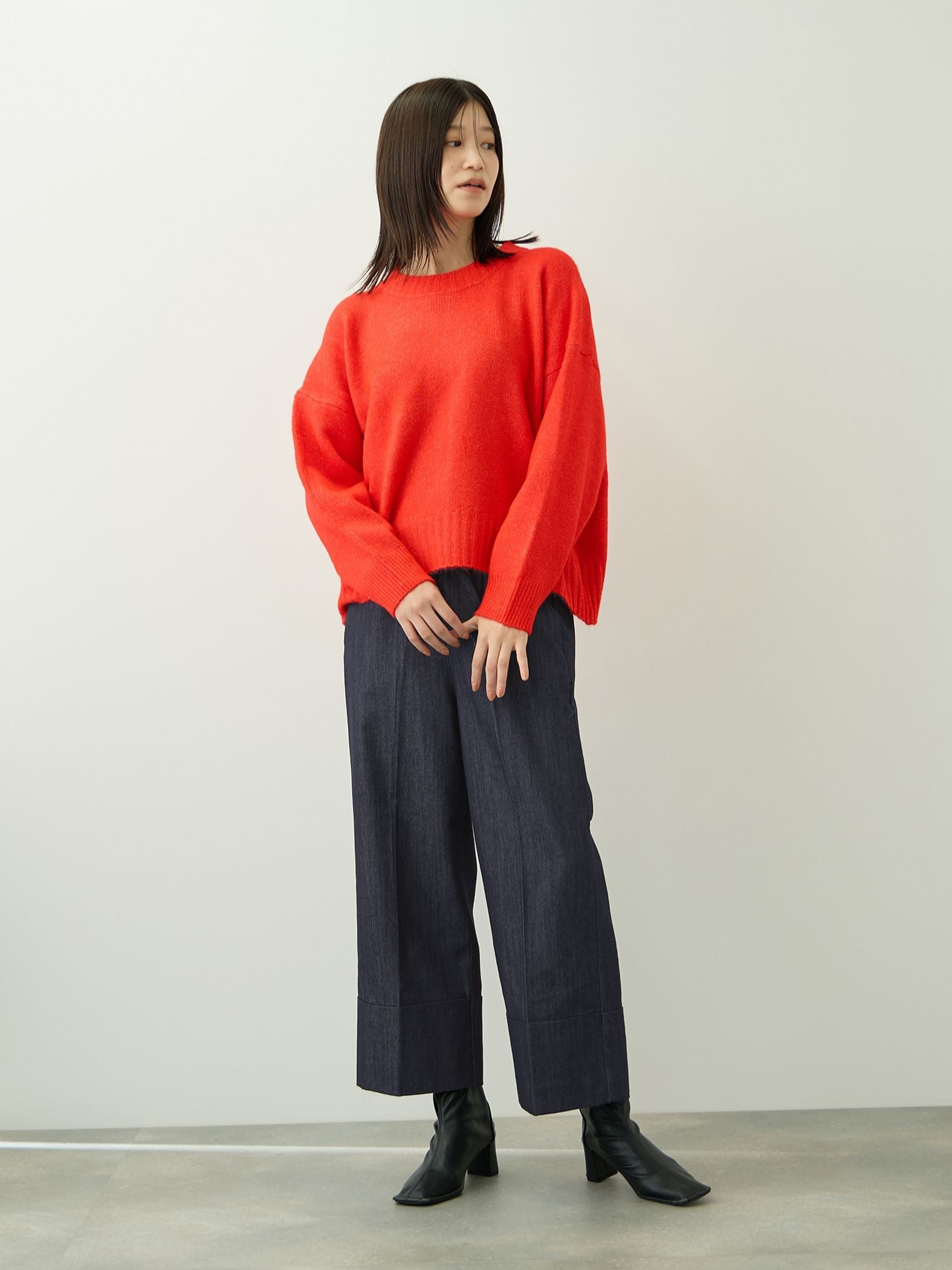 デニムワイドパンツ