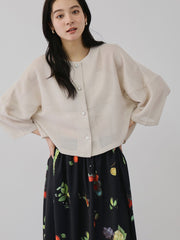 ラメッシュノーカラージャケット