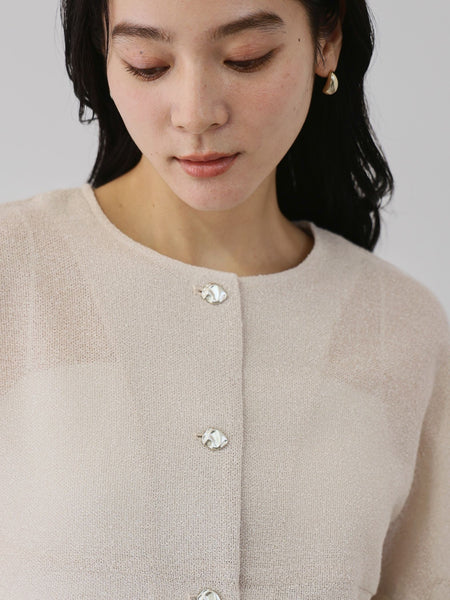 ラメッシュノーカラージャケット