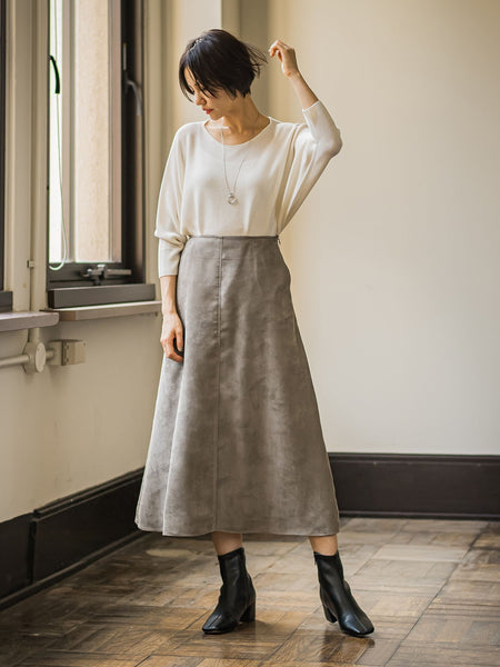 【WEB限定サイズあり】【洗えるニット】ECOCUWOOLドルマンニットプルオーバー≪シワになりにくい≫