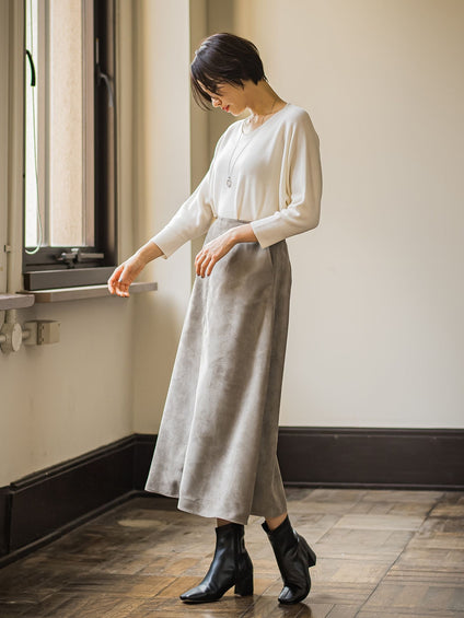 【WEB限定サイズあり】【洗えるニット】ECOCUWOOLドルマンニットプルオーバー≪シワになりにくい≫