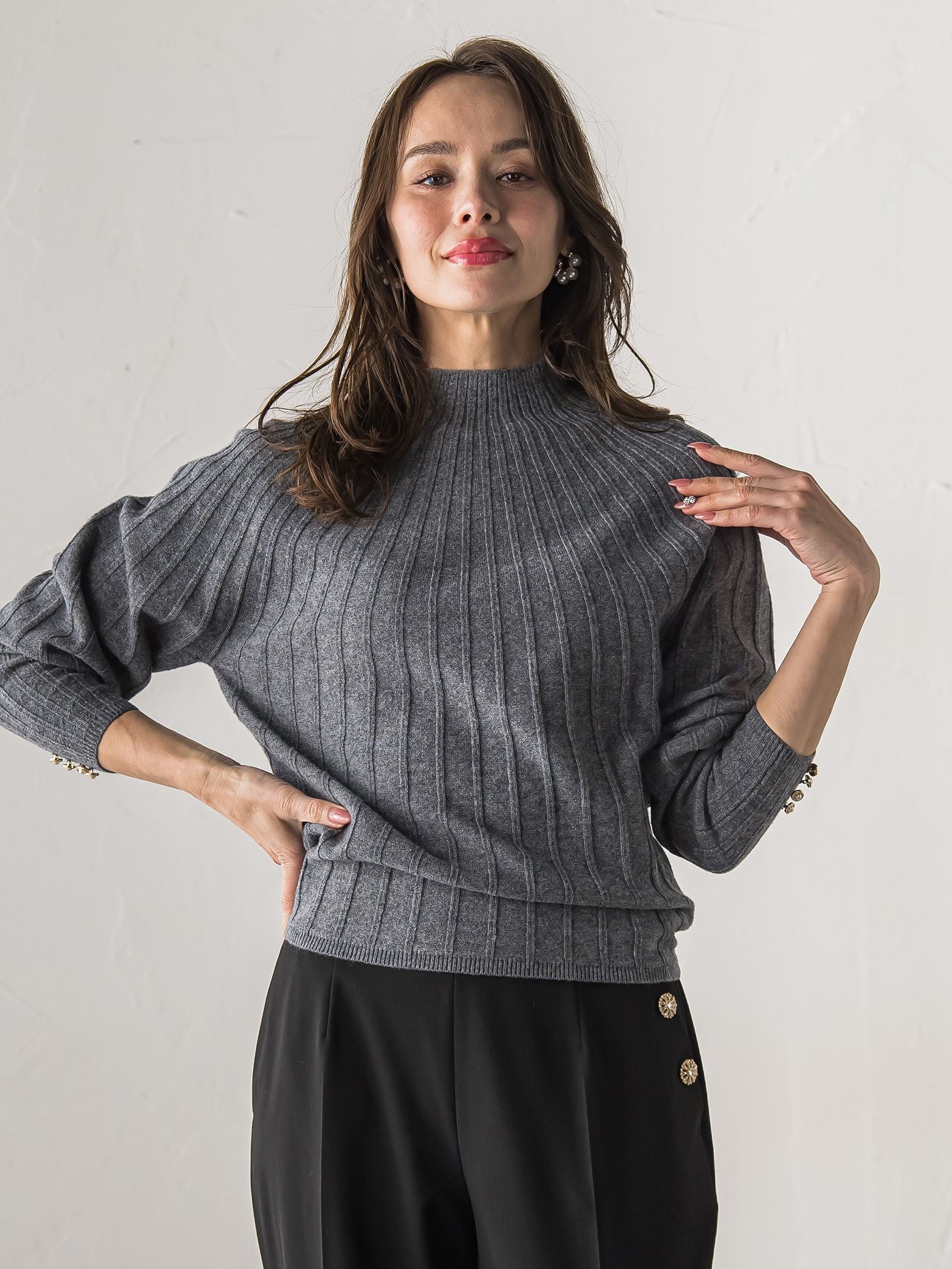 【WEB限定カラーあり】シームレスニット