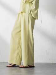 【一瞬で楽とキレイを叶える】タンブラーブッチャーイージーワイドパンツ≪セットアップ対応≫