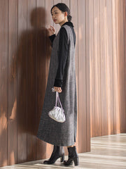 ツィードVネックジャンスカワンピース