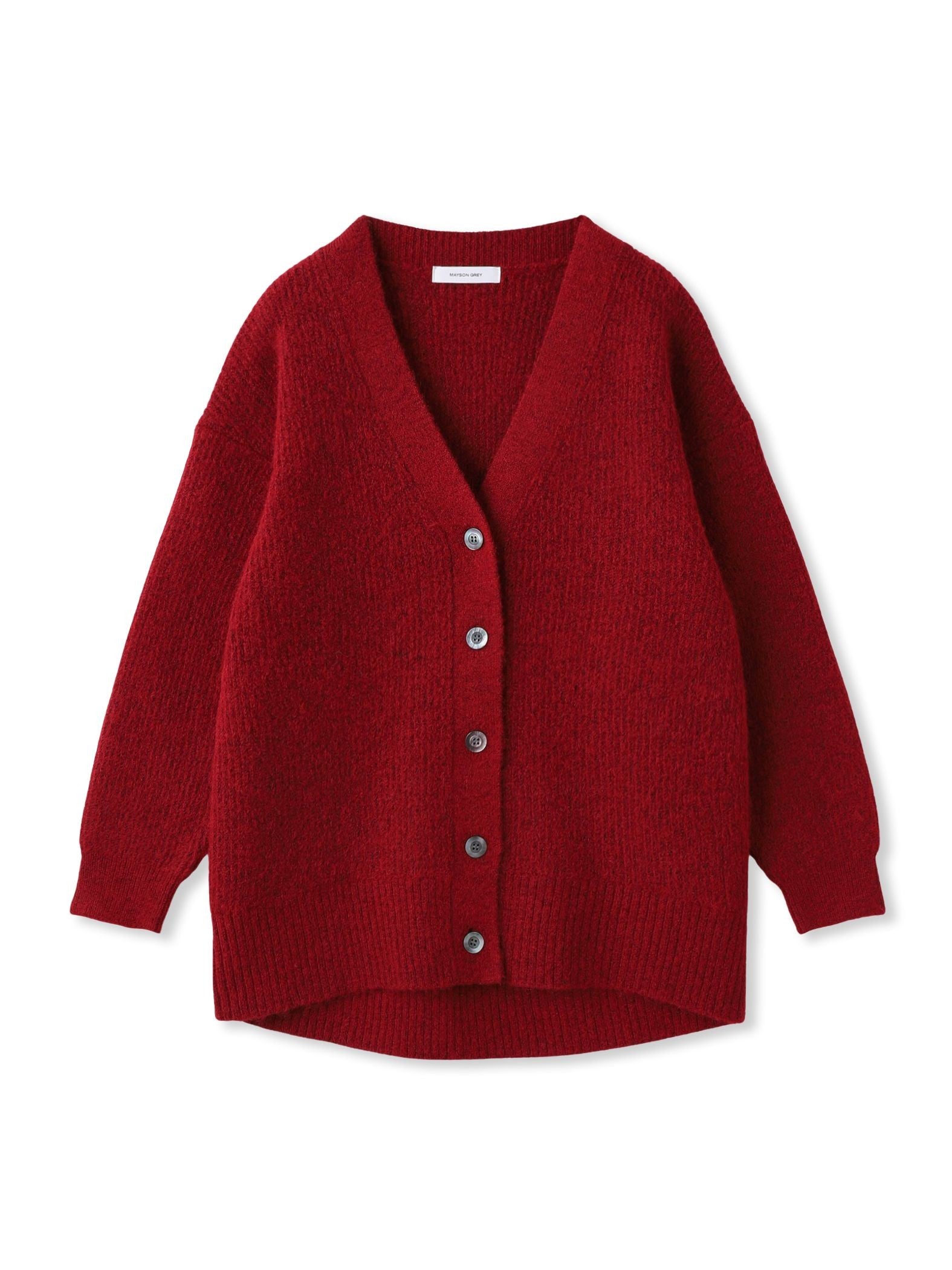 【新色追加】フラッフィーVネックニットカーディガン≪手洗い可能≫