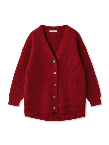 【新色追加】フラッフィーVネックニットカーディガン≪手洗い可能≫