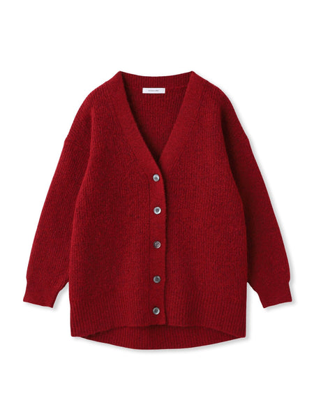 【新色追加】フラッフィーVネックニットカーディガン≪手洗い可能≫
