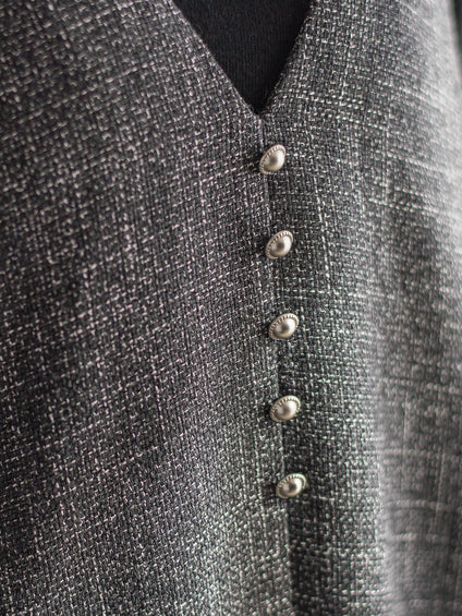 ツィードVネックジャンスカワンピース