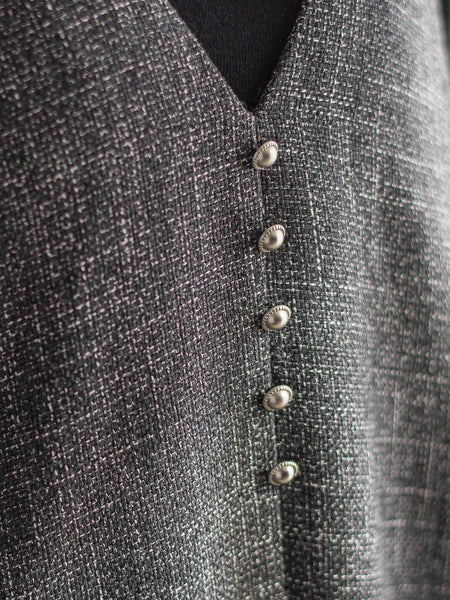 ツィードVネックジャンスカワンピース