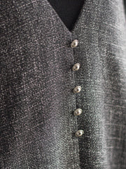 ツィードVネックジャンスカワンピース