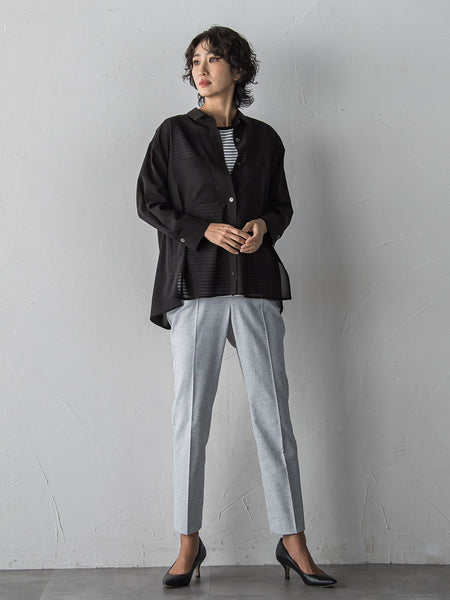 【大きいサイズ/受注会限定】シアーボイルシャツ