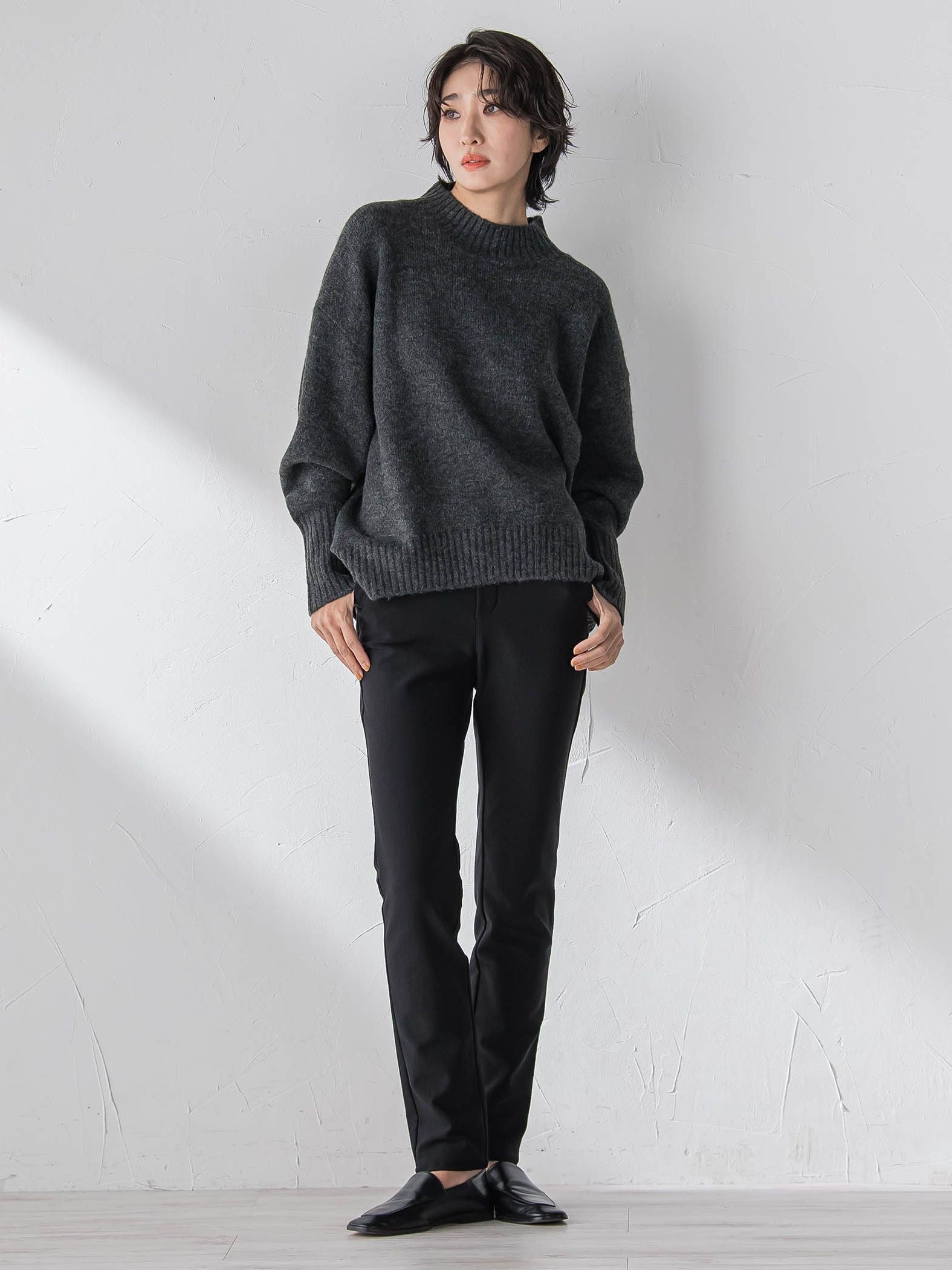 【WEB限定/大きいサイズ/新色追加】”あたたか美脚”裏起毛レギパン