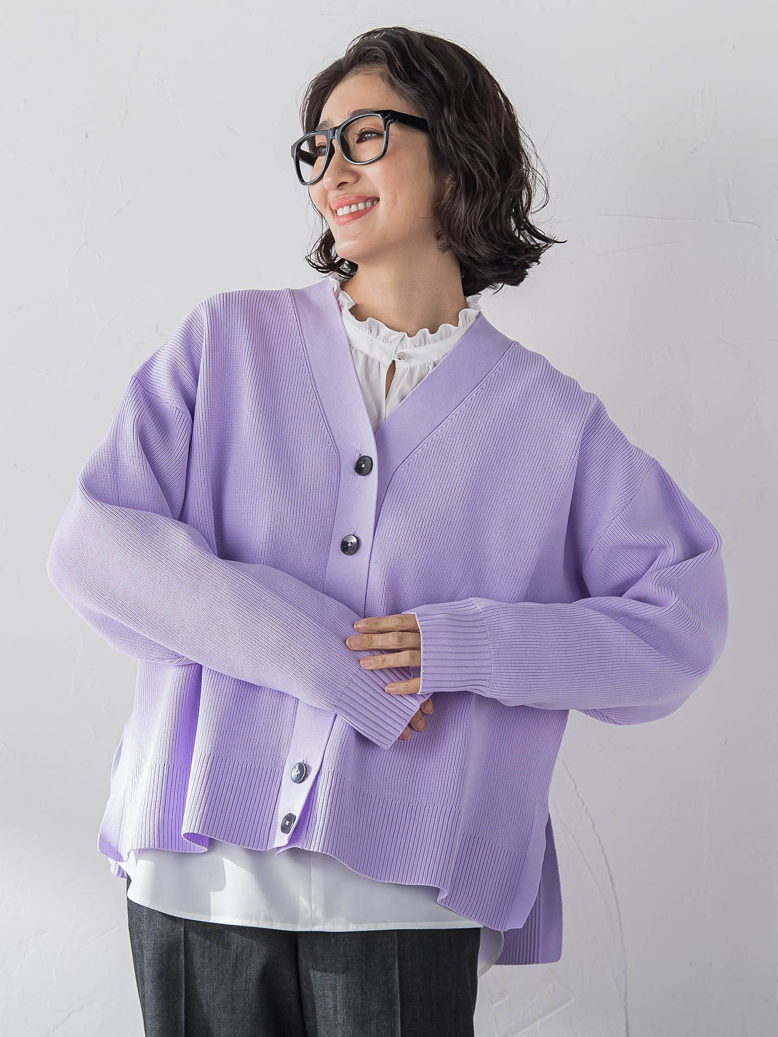 ドレープブロードストレッチブラウス