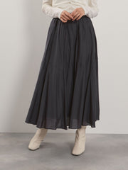 シルキーローンウエストプリーツスカート≪手洗い可能≫