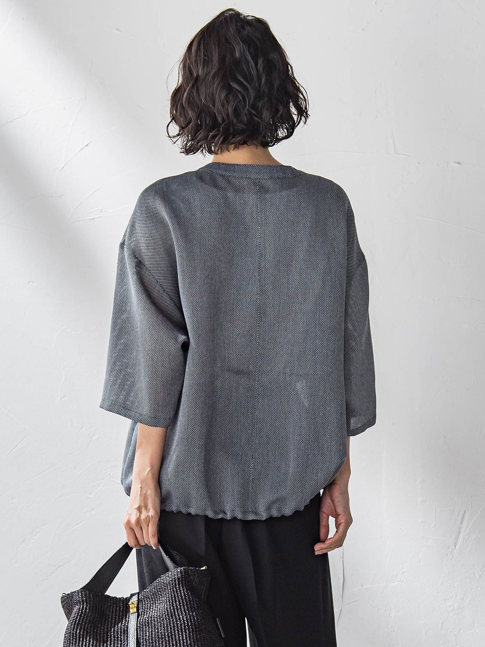 シャンブレーメッシュブルゾン≪手洗い可能≫