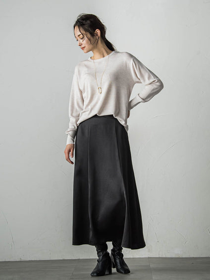 【WEB限定サイズあり】【洗えるニット】Brisbaneクルーネックプルオーバー