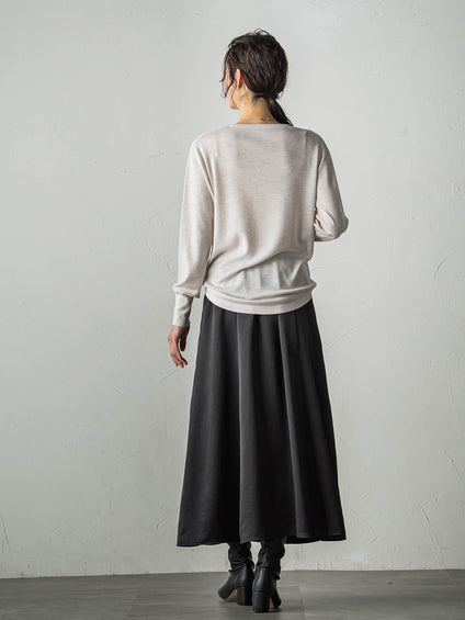 【WEB限定サイズあり】【洗えるニット】Brisbaneクルーネックプルオーバー