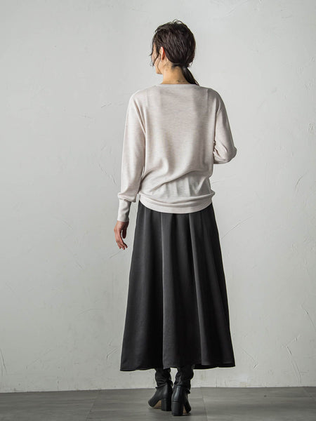 【WEB限定サイズあり】【洗えるニット】Brisbaneクルーネックプルオーバー